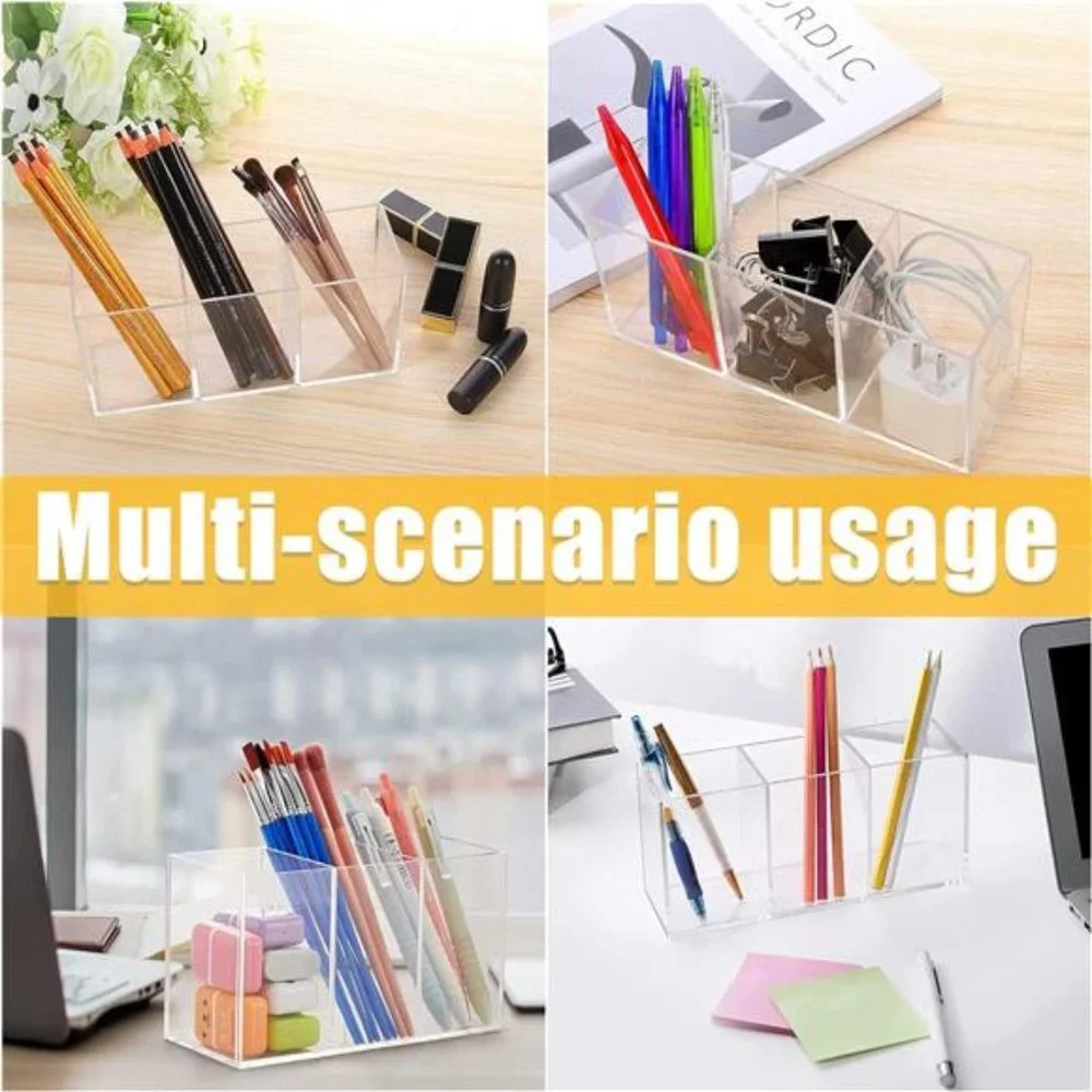 Clear Makeup Brush Organizer🌷🦋,Acrylic Cosmetic Brushes Storage Holder 🦋